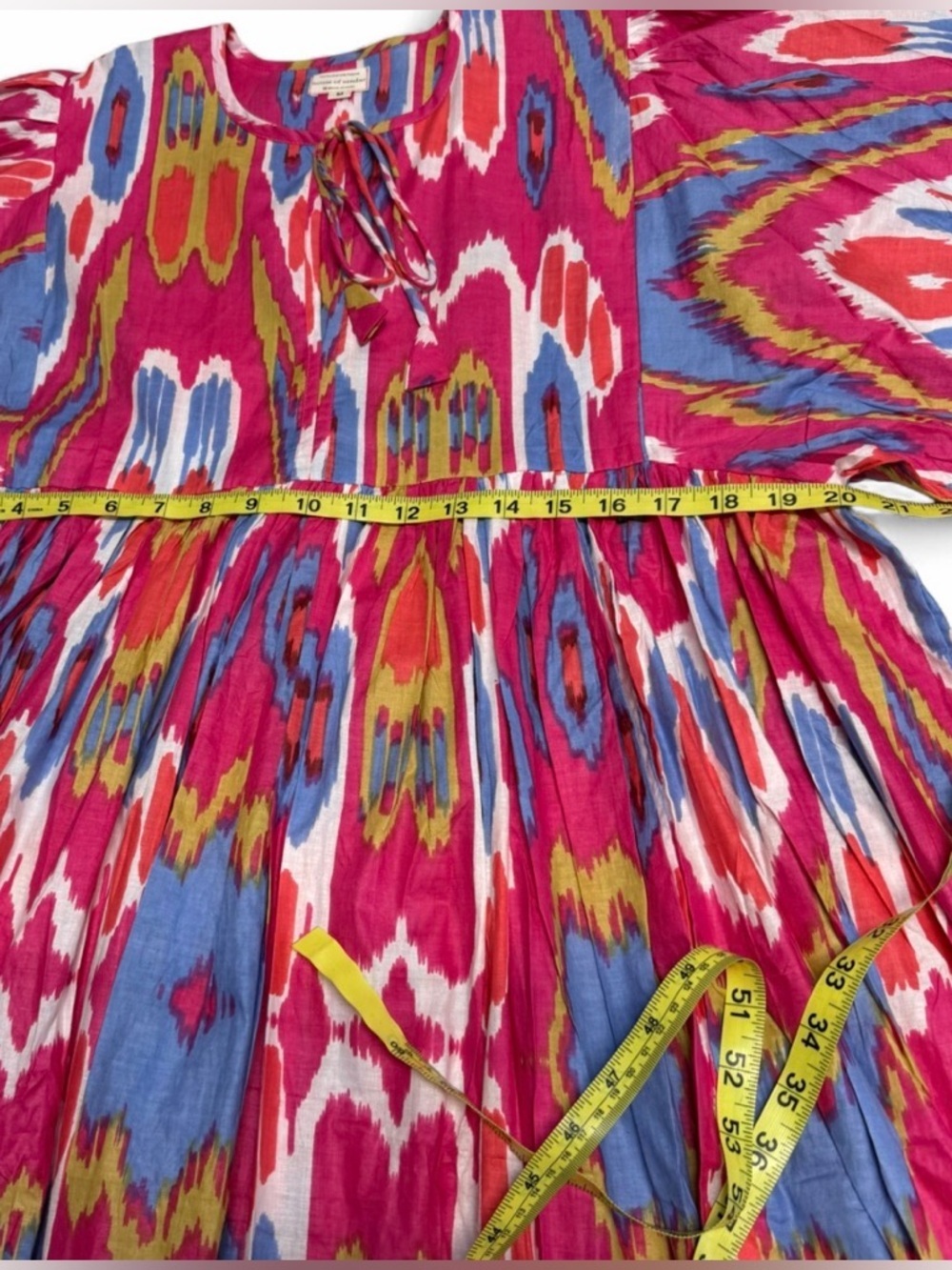 House of Sundar Hibiscus Liana Midi Dress Women’s Medium Boho Resortwear Summer - Picture 6 of 7